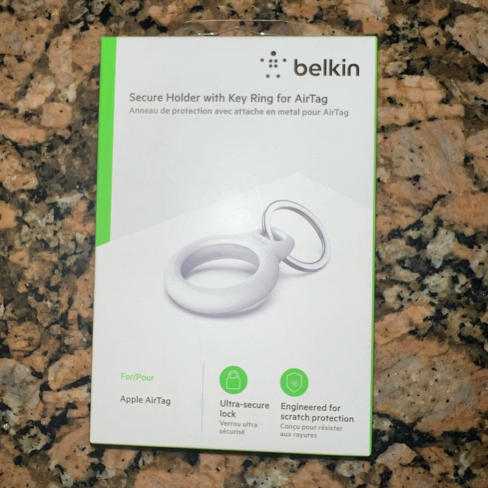 TWO (2) AirTag holders by Belkin